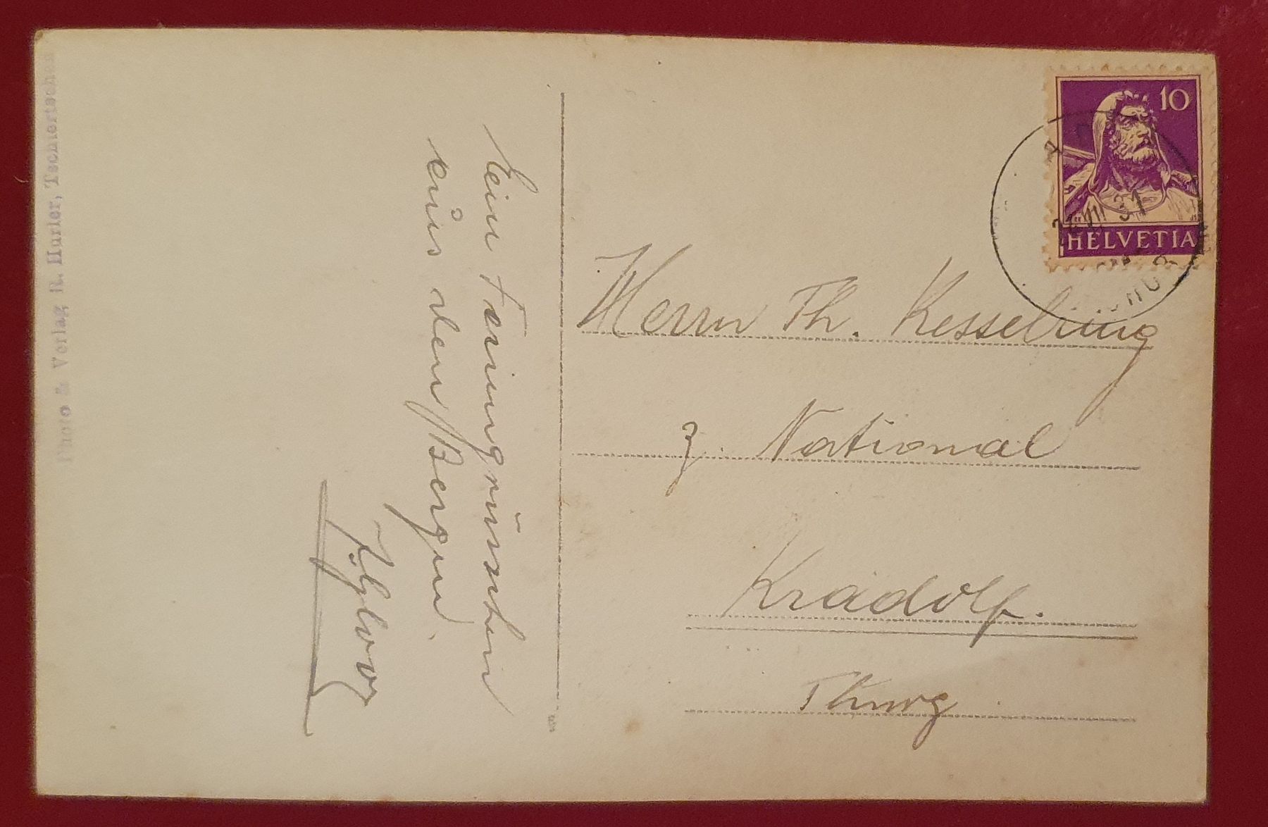 Cartoline postali: Praden 1931 – Usato da Kreuzlingen venduto da Rschweiz1 1