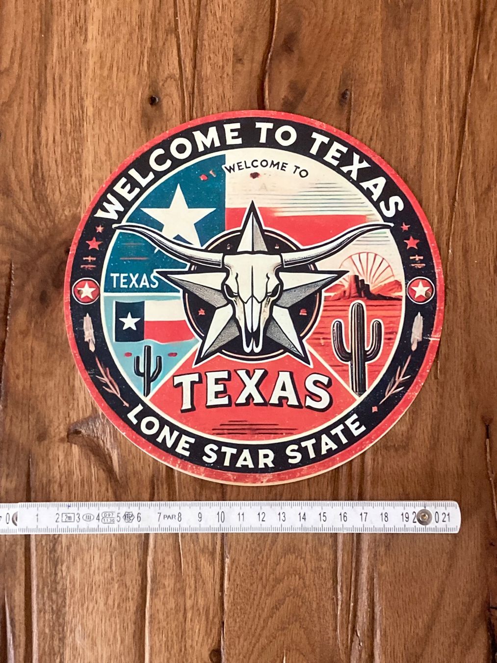Insegne: Welcome to Texas / schönes Blechschild – Nuovo e nell'imballaggio originale da Bremgarten AG venduto da Eurotiz 2