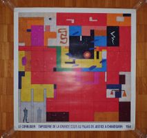 Le Corbusier - Wandteppich für Chandigarh, 1954. Plakat 1987
