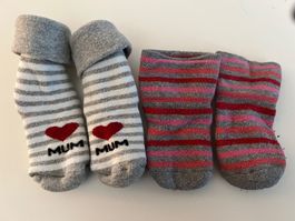 2 paar Babysocken Gr. 62/68