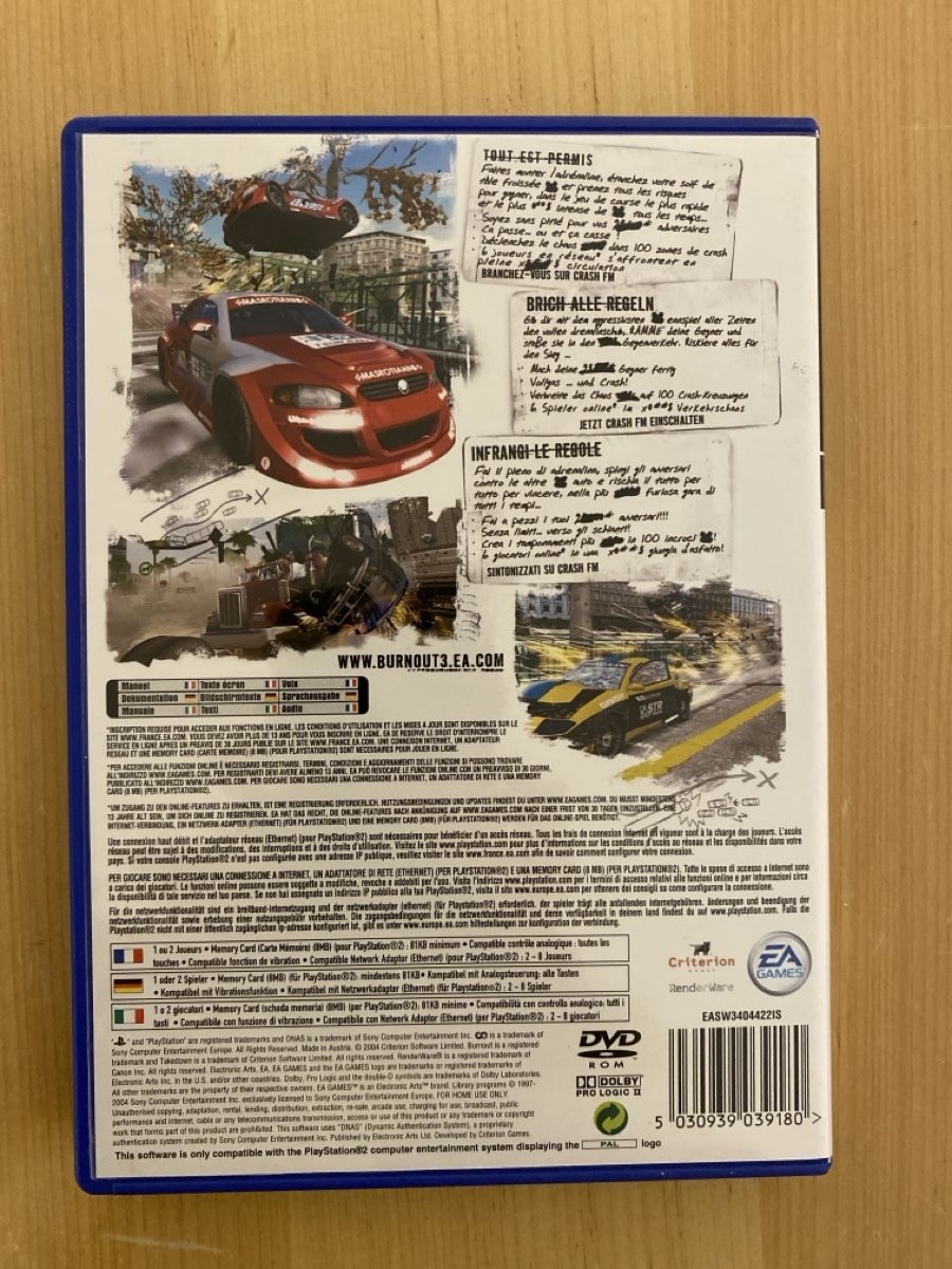Sony Giochi: PS2 Burnout 3 Takedown – Usato da Biel/Bienne venduto da Zozi56 1