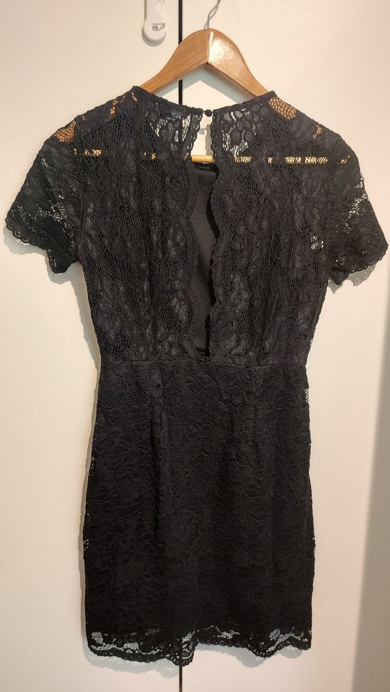 Vero Moda Vestiti: Elegantes Spitzenkleid, Schwarz – Usato da Elsau venduto da Caramelito 1