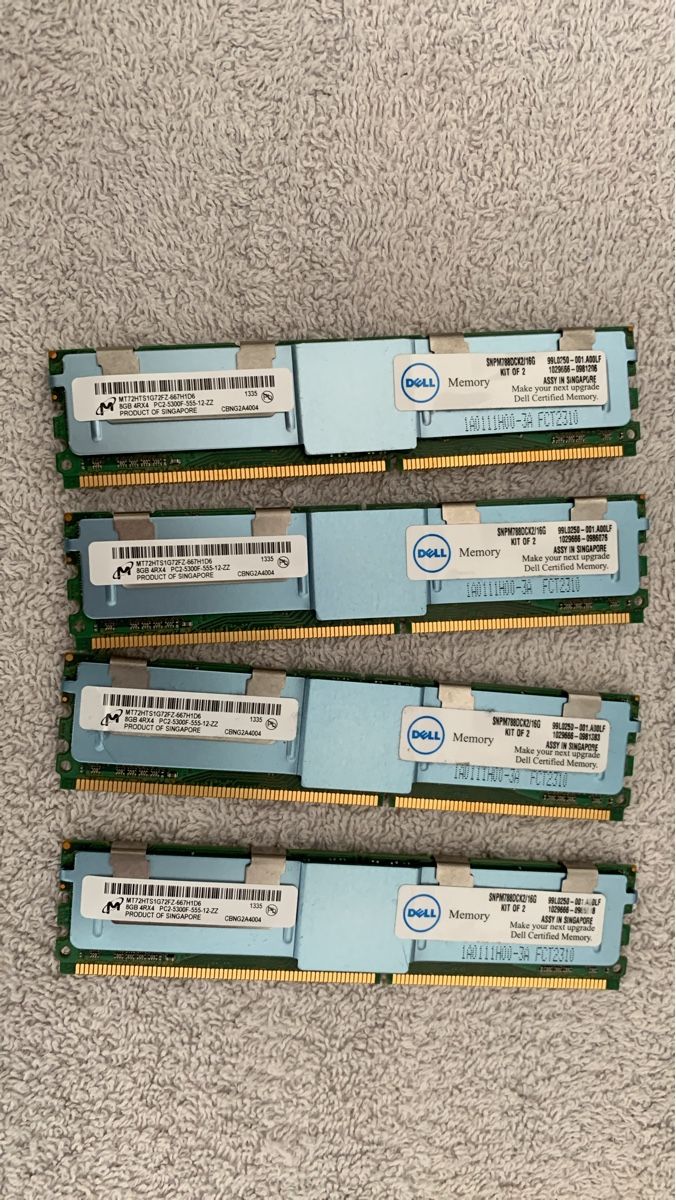 PC: 4x Dell RAM Speicher 8GB PC2-5300F – Usato da Schaan venduto da fiu_czw9