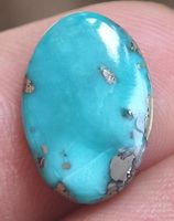Cabochon L-8314 – Pyritisierter Türkis 16x11x2 mm ca.3 Karat