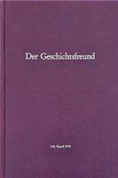Der Geschichtsfreund 148. Band - 1996