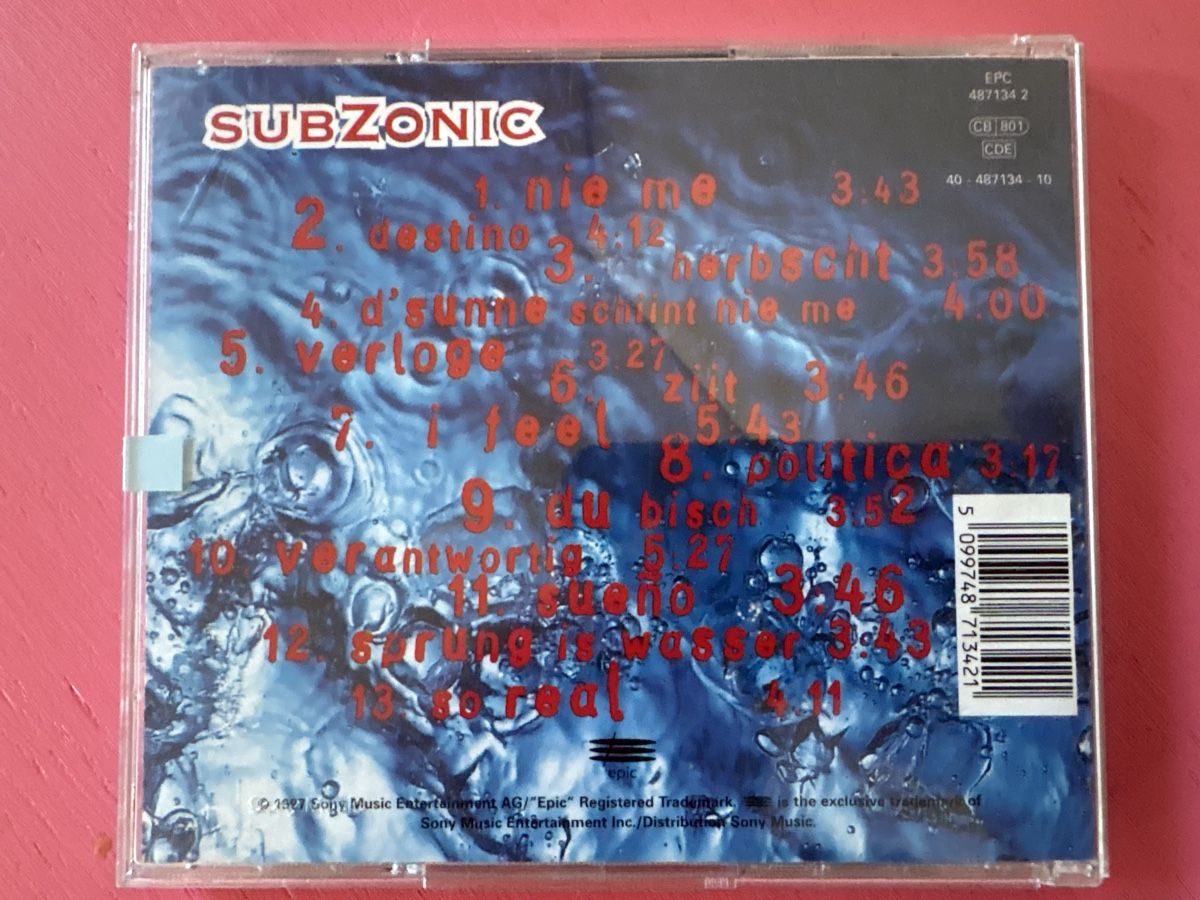 CD: Subzonic - Subzonic – Usato da Lützelflüh-Goldbach venduto da Deiv4 1