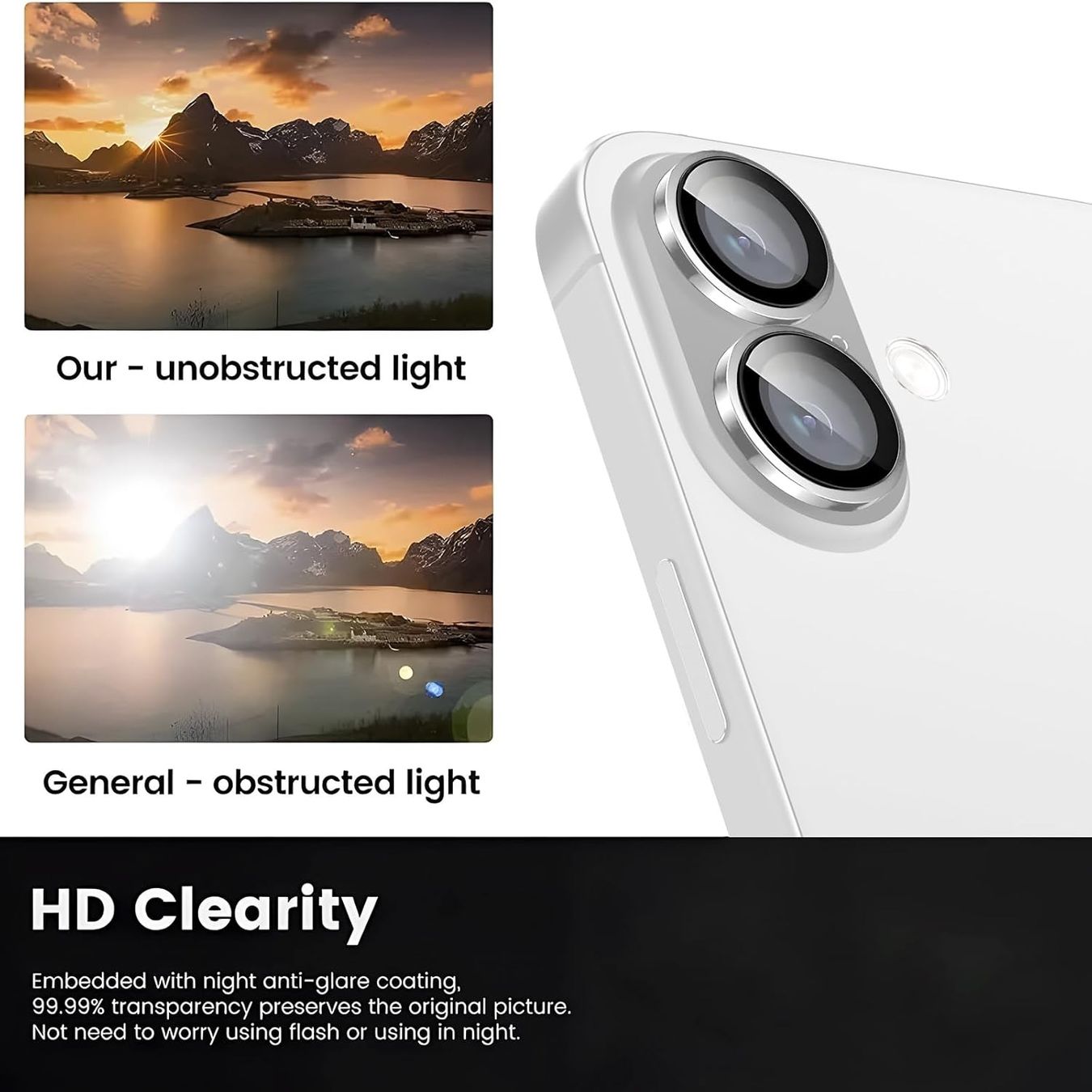 Apple Telefoni cellulari / Smartphones: iPhone 17  - 2 Verres protection Caméra Argenté – Nuovo e nell'imballaggio originale da Morges venduto da DigiAC 4