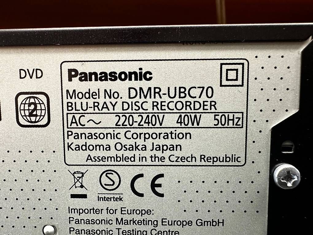 Panasonic Lettore multimediale & Streamer: Panasonic DMR-UBC70 Blu-ray Disc Recorder – Usato da Horw venduto da Bucher_AG_Horw_ 1