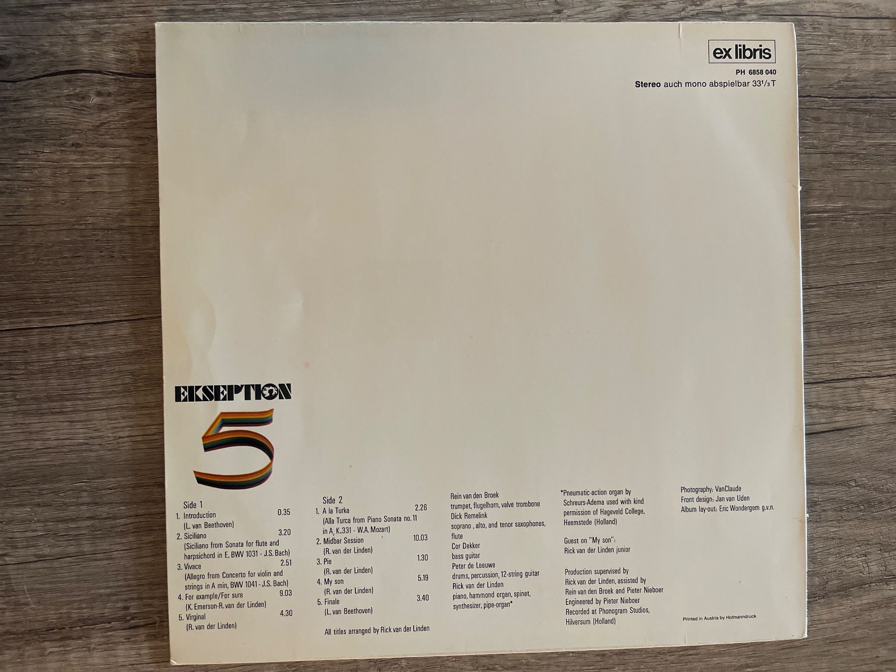 Dischi in vinile: S1242/Ekseption 5 – Usato da Frutigen venduto da Philippe_jsp 1