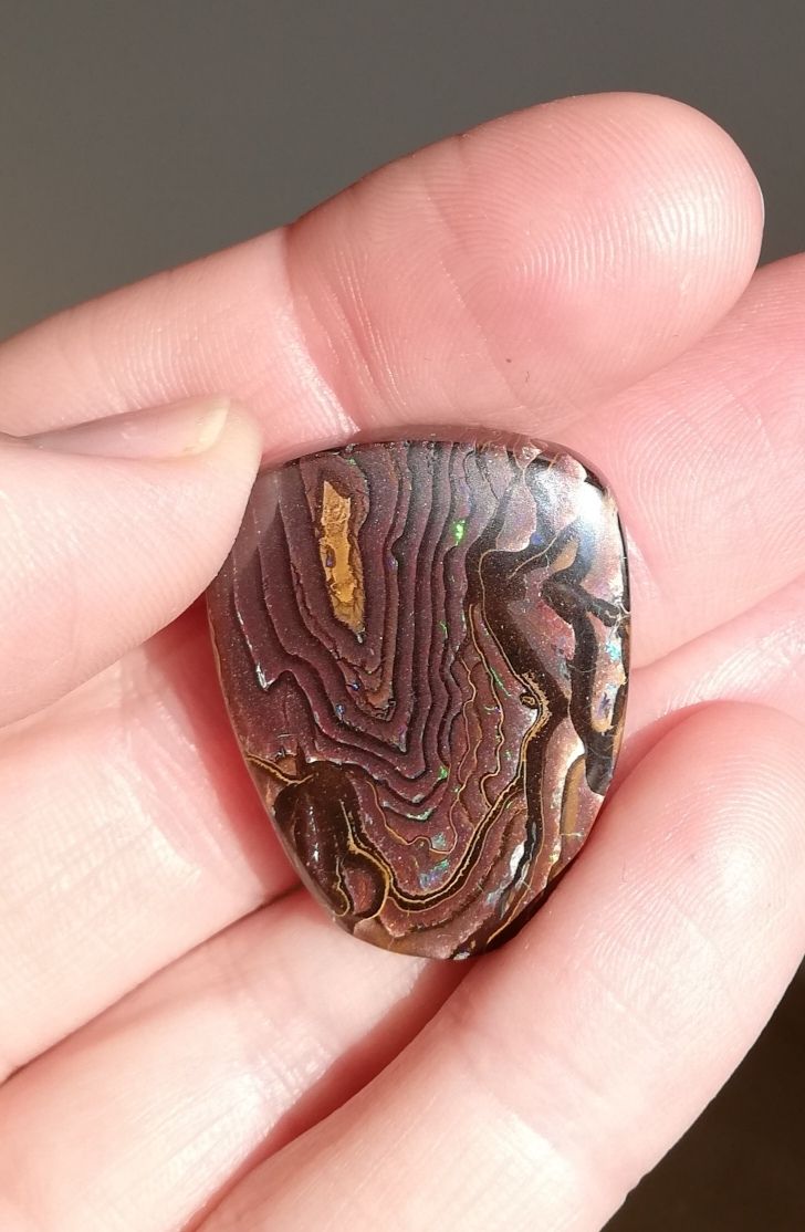 Pietre preziose: Grosser wunderschöner Australischer Boulderopal Anhänger – Nuovo e nell'imballaggio originale da Bärau venduto da thunja 8