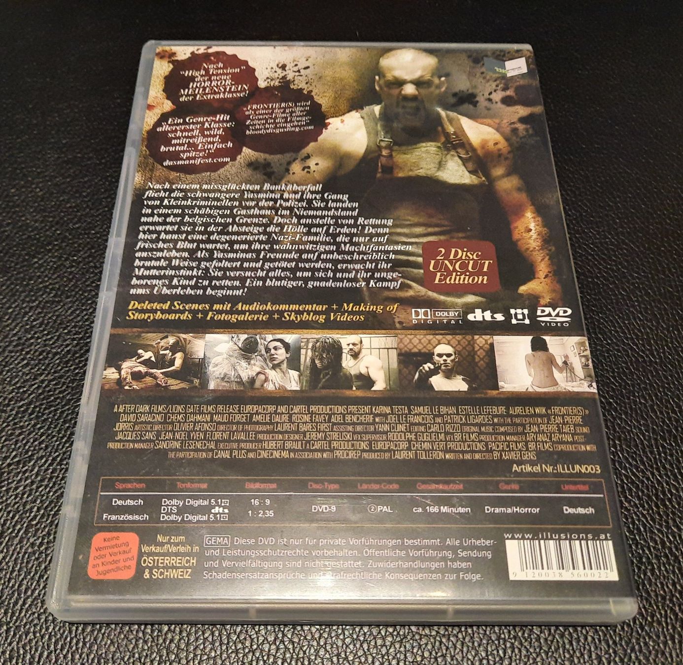 Alle DVDs: Frontiers 2 Disc uncut Edition – Gebraucht aus Dietwil von Vrilodin 1