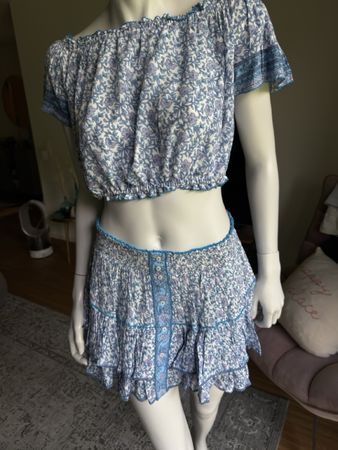 Schickes Poufette St. Barth 2-teiliges Set, Größe S/M
