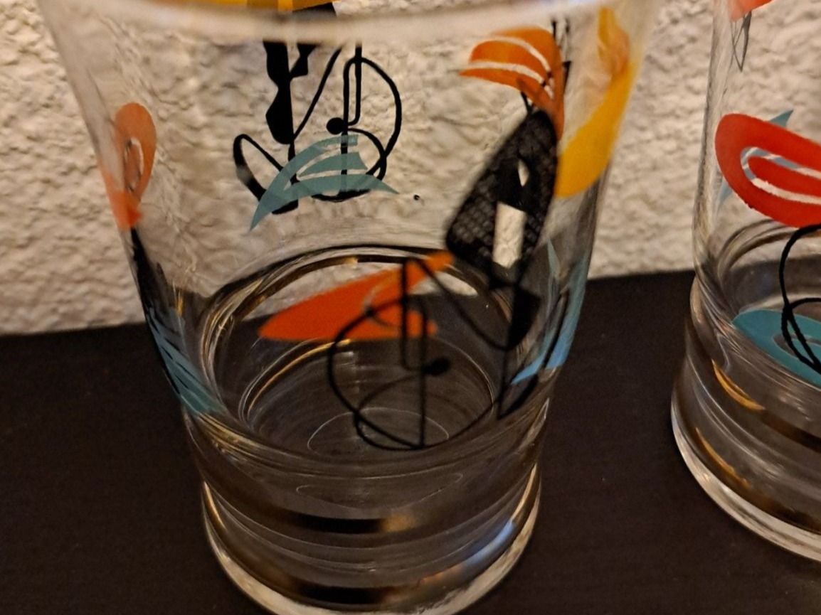 Bicchieri: Vintage gläser 60er schönes Dekor – Usato da Riehen venduto da Appia48 2