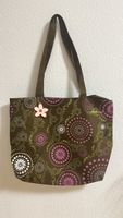Fabrizio braune Handtasche / Stofftasche, Top Zustand!