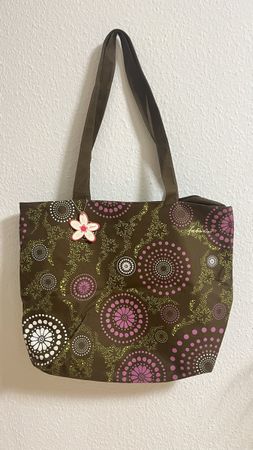 Fabrizio braune Handtasche / Stofftasche, Top Zustand!