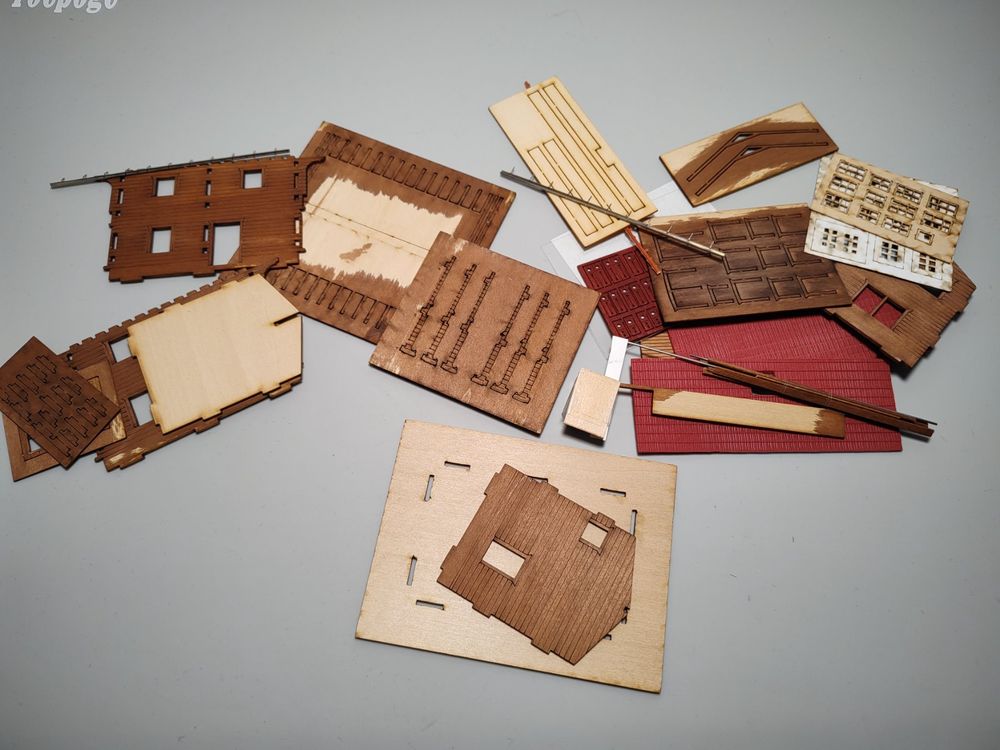 HR Modellbau Wärterhaus RhB H0 Bausatz (Neu und originalverpackt) in ...