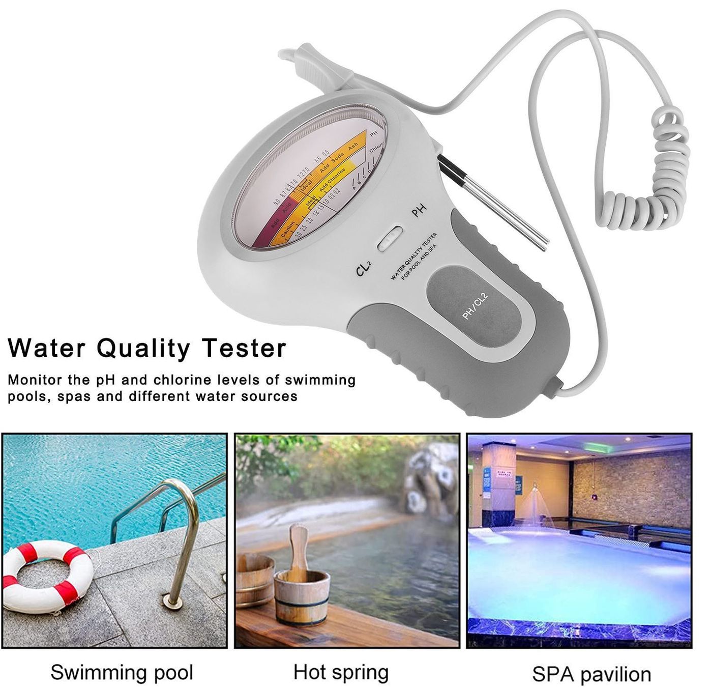 Misurare: PH Chlor Messgerät 2in1 PH-Wassertester – Nuovo (secondo la descrizione) da Thun venduto da Newnewshop 6