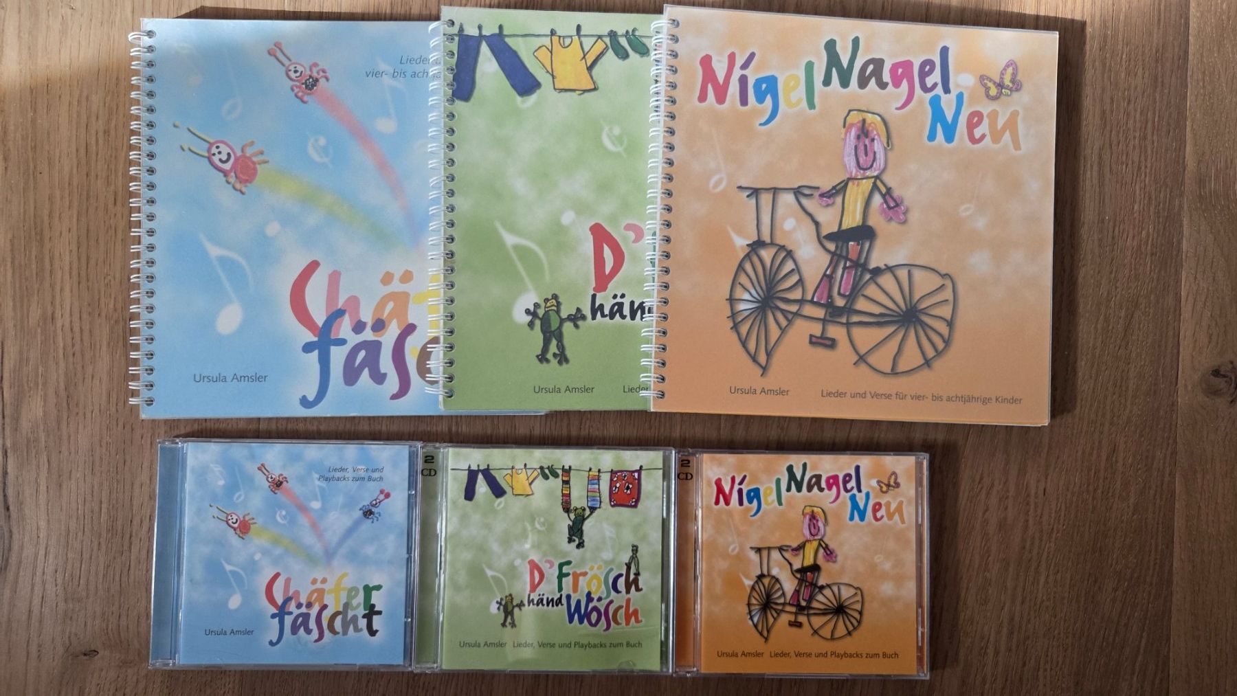 Libri: 3x Ursula Amsler Kinderbücher mit CD - Chäferfäscht – Usato da Gossau SG venduto da better_sale_f