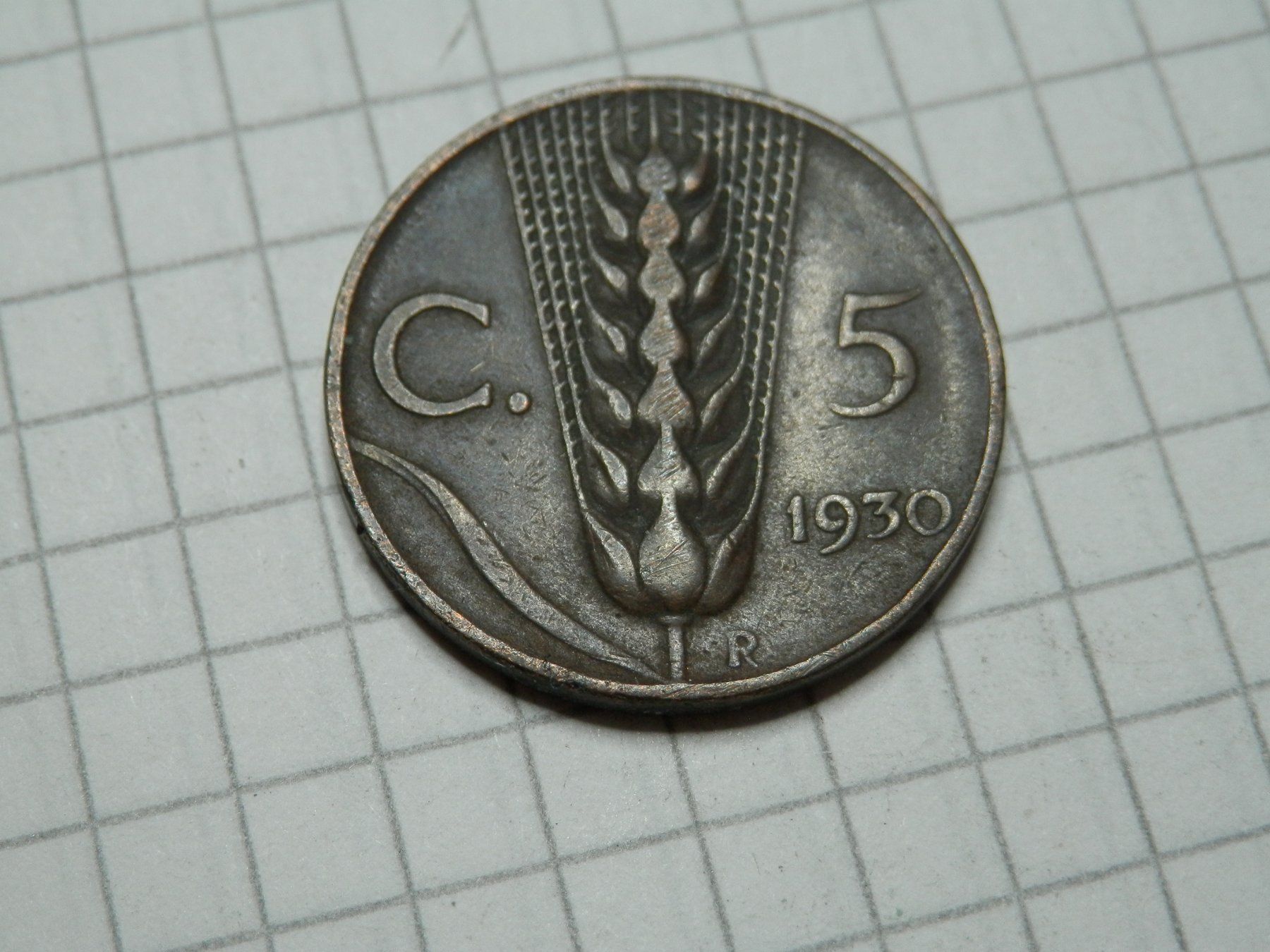Tutti le monete: Italien 5 Centesimi, 1930 – Usato da Weiach venduto da weiach81