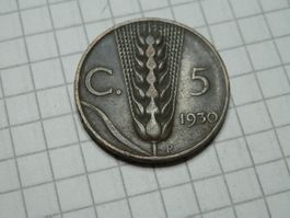 Italien 5 Centesimi, 1930