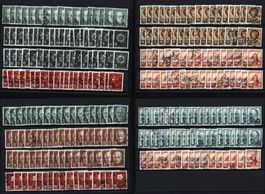 Pro Juventute Doubletten auf 4 Scans (Y946)