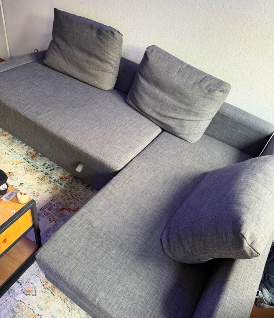 Sofas: Grosses Ecksofa, Grau, Schlafsofa, Sofa – D'occasion à magden par maikik 3