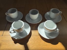 Lot de 5 tasses à café espresso