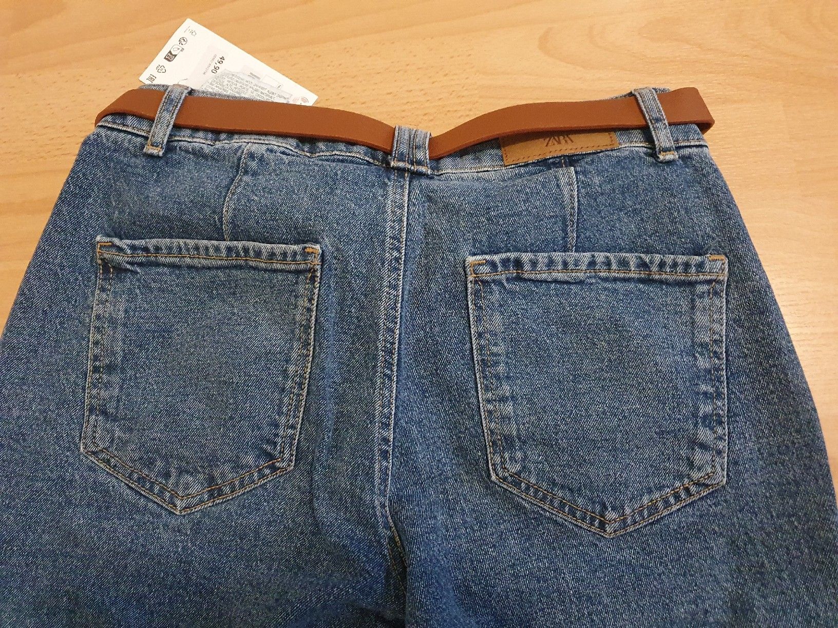Zara Jeans: neue Jeans mit Gurt von Zara – Neu und originalverpackt aus St. Gallen von 1811123 2