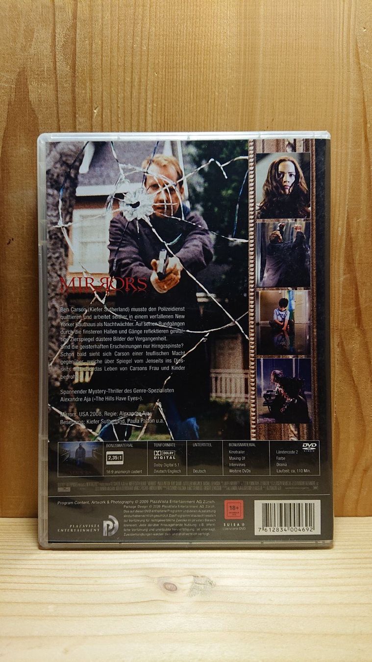 Tutti i DVDs: MIRRORS DVD mit Kiefer Sutherland – Usato da Wilderswil venduto da Exebub 1