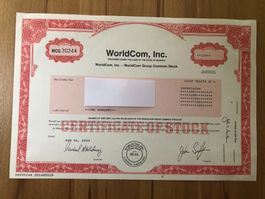 WorldCom Inc 100 Aktien. Von 2003 Selten