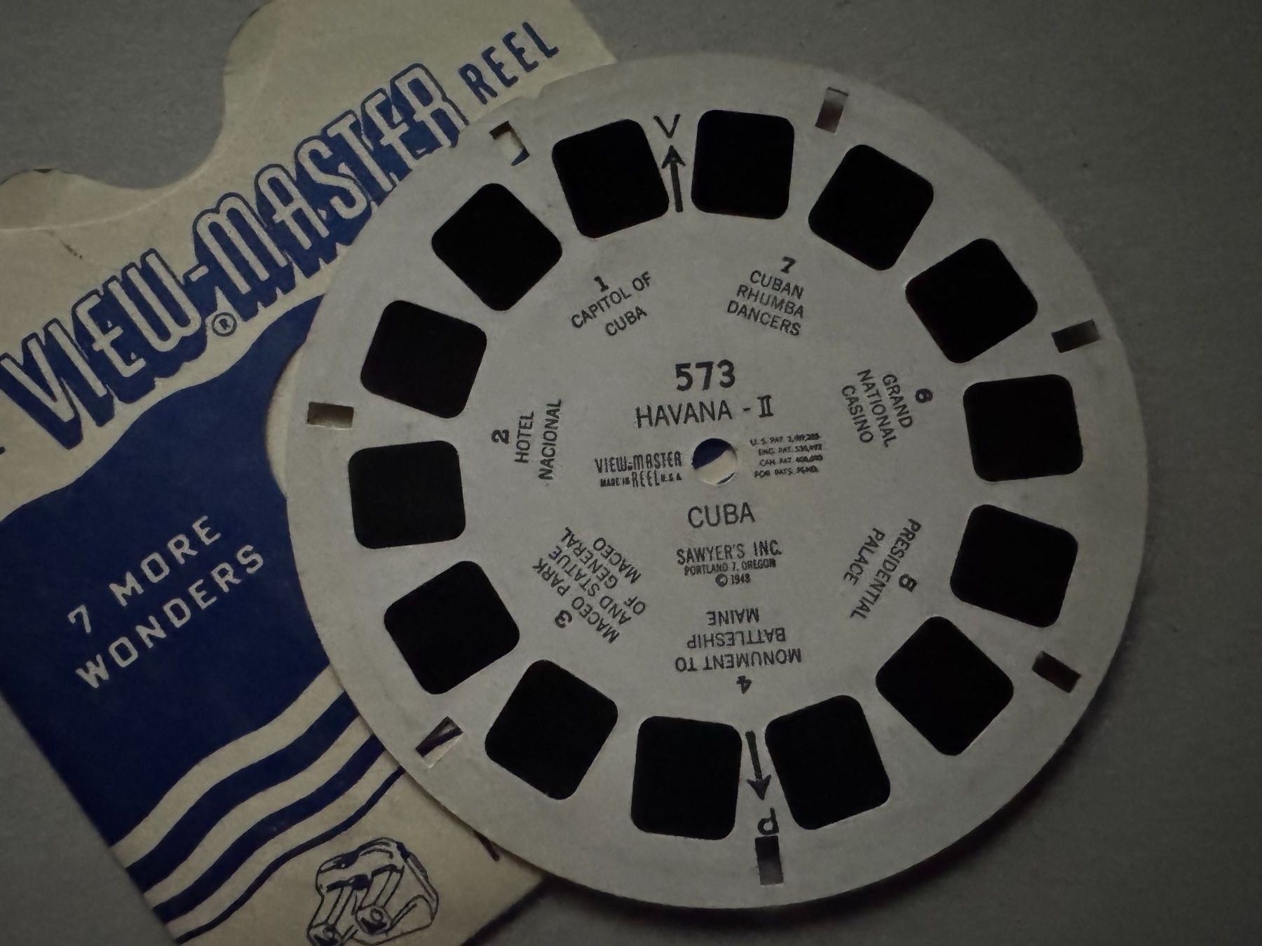 View-master Giocattoli: View-Master 3D: Nr. 573 HAVANNA - II CUBA – Usato da Tegerfelden venduto da siebenmacky 2
