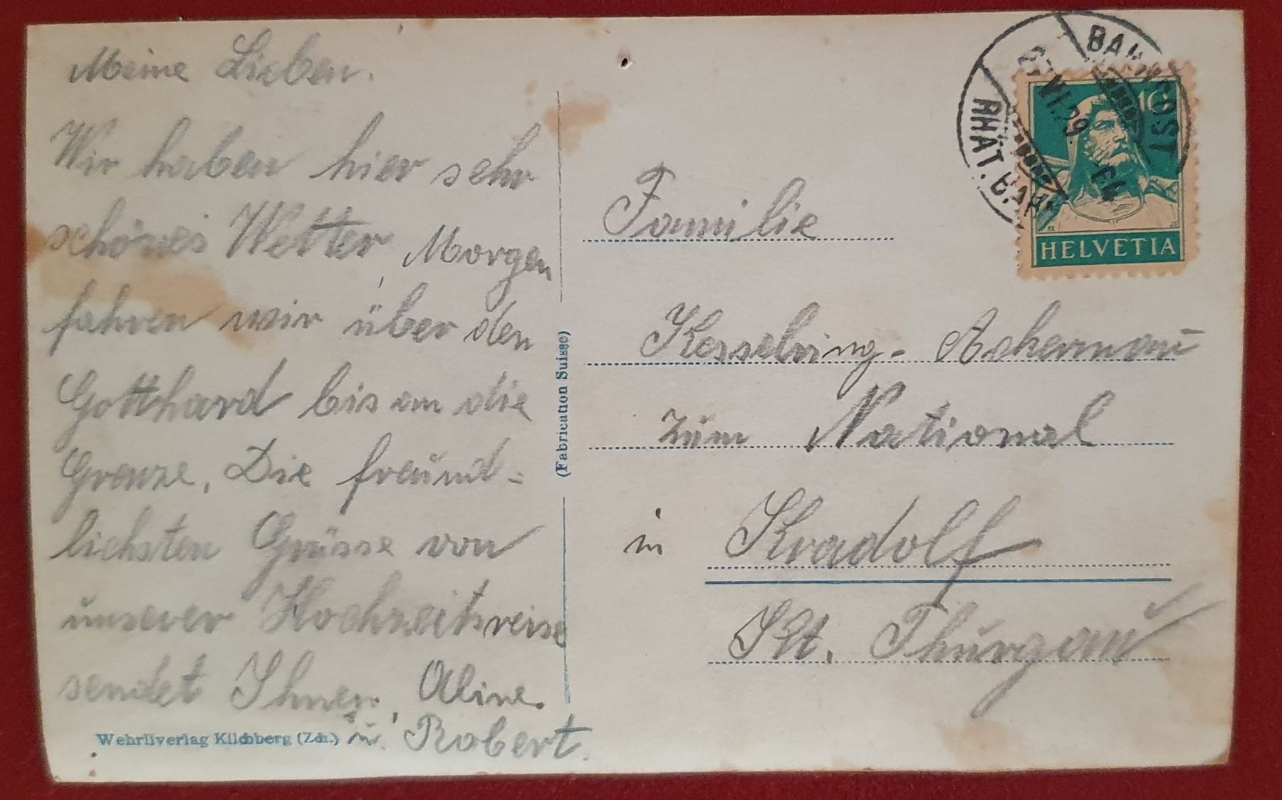 Tutti i francobolli: 7 Karten mit Bahnpoststempel – Usato da Kreuzlingen venduto da Rschweiz1 3