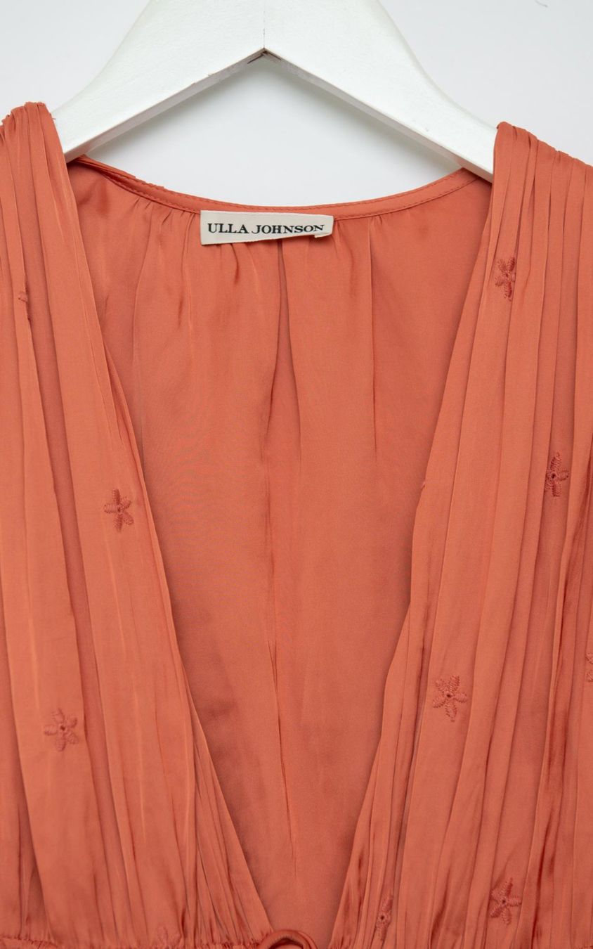 Ulla Johnson Vestiti: Ulla Johnson Rust Eyelet Millie Kleid – Gr. M – Usato da Illnau venduto da Monkky 6