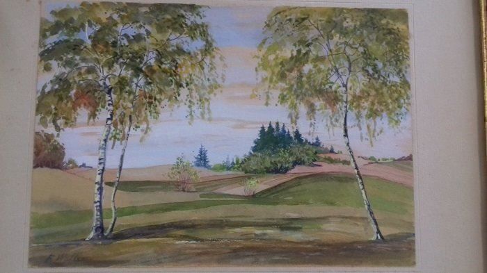 Dipinti: Aquarell  Baum/Landschaft von F. Waller – Usato da Binningen venduto da blackhorse08 1
