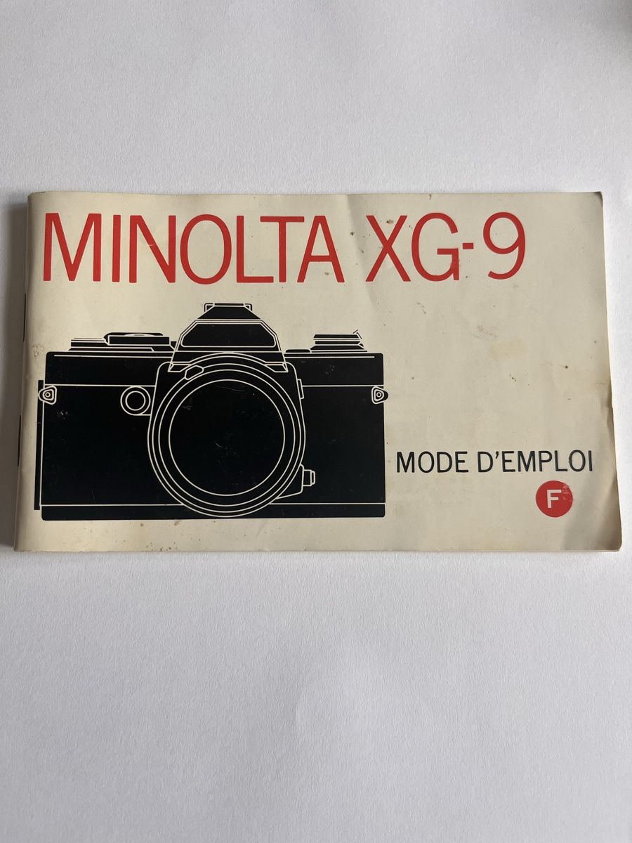 Minolta Fotocamera: Minolta XG-9 Benutzerhandbuch – Usato da Boudry venduto da martin8mum