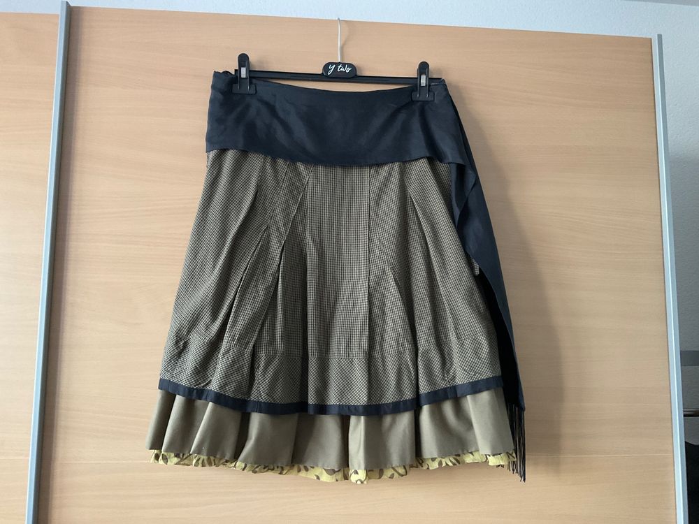 Ensemble jupe haut femme blanc bohème chic – coton fluide, volants élégants