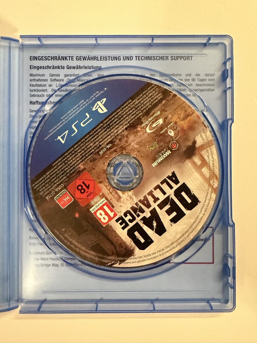 Sony Spiele: Dead Alliance Ps4 Game – Gebraucht aus Hendschiken von Jamie2006 2