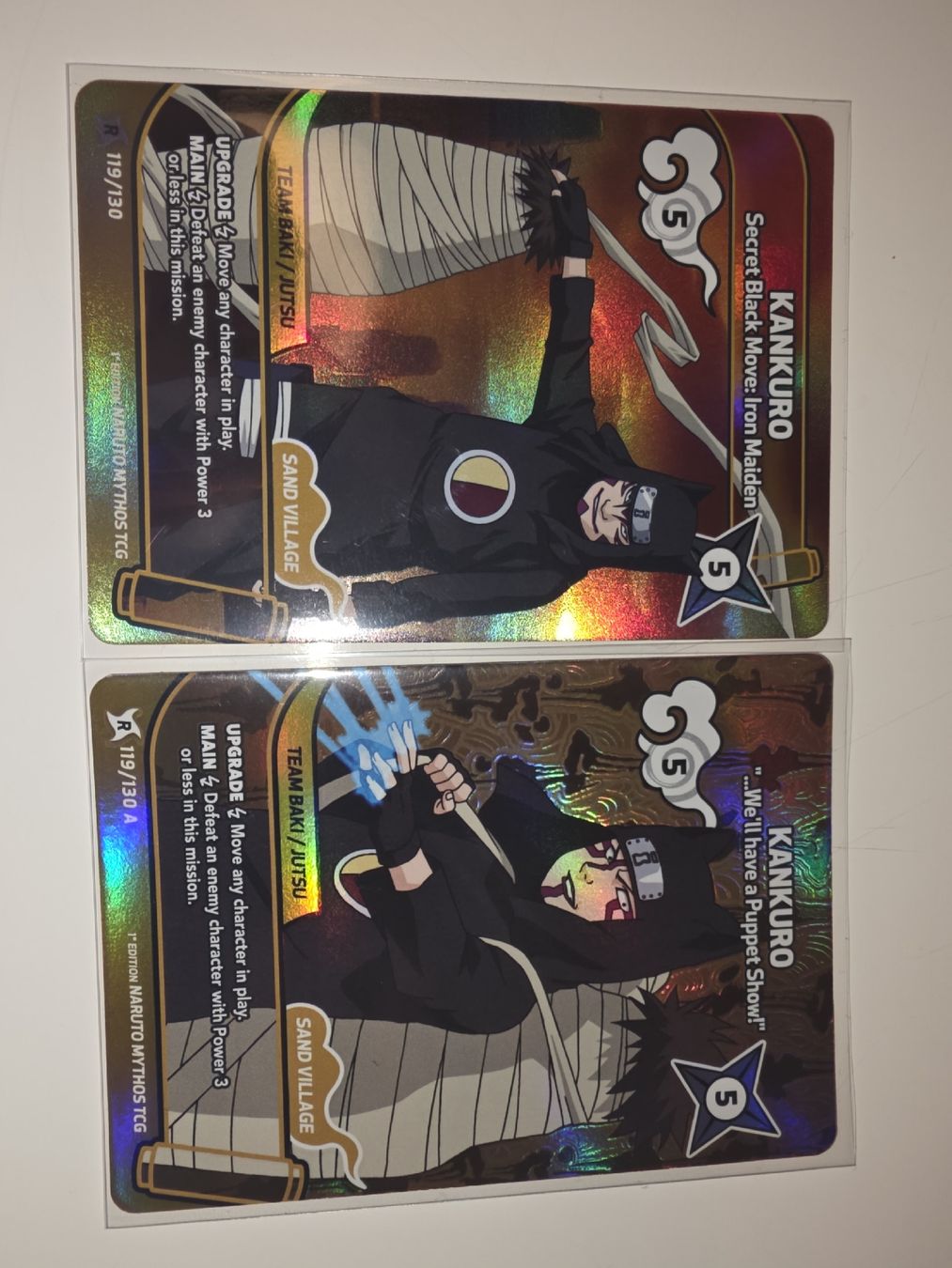 Carte collezionabili: Seltene Kankuro Karten Naruto Mythos first ed. 119&119a – Nuovo (secondo la descrizione) da Emmenbrücke venduto da Minato96