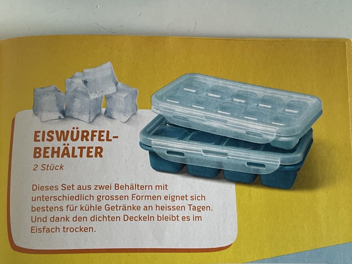Coop Raccolte di bollini & punti: Coop Sommer Time EISWÜRFEL-BEHÄLTER 2Stück – Nuovo e nell'imballaggio originale da Gelterkinden venduto da cobra0110 1