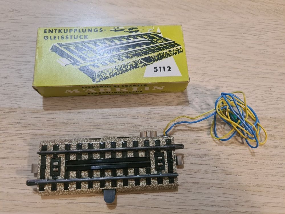 Märklin H0 5112 Electric Uncoupling Track - M-Track, Analog, Tested