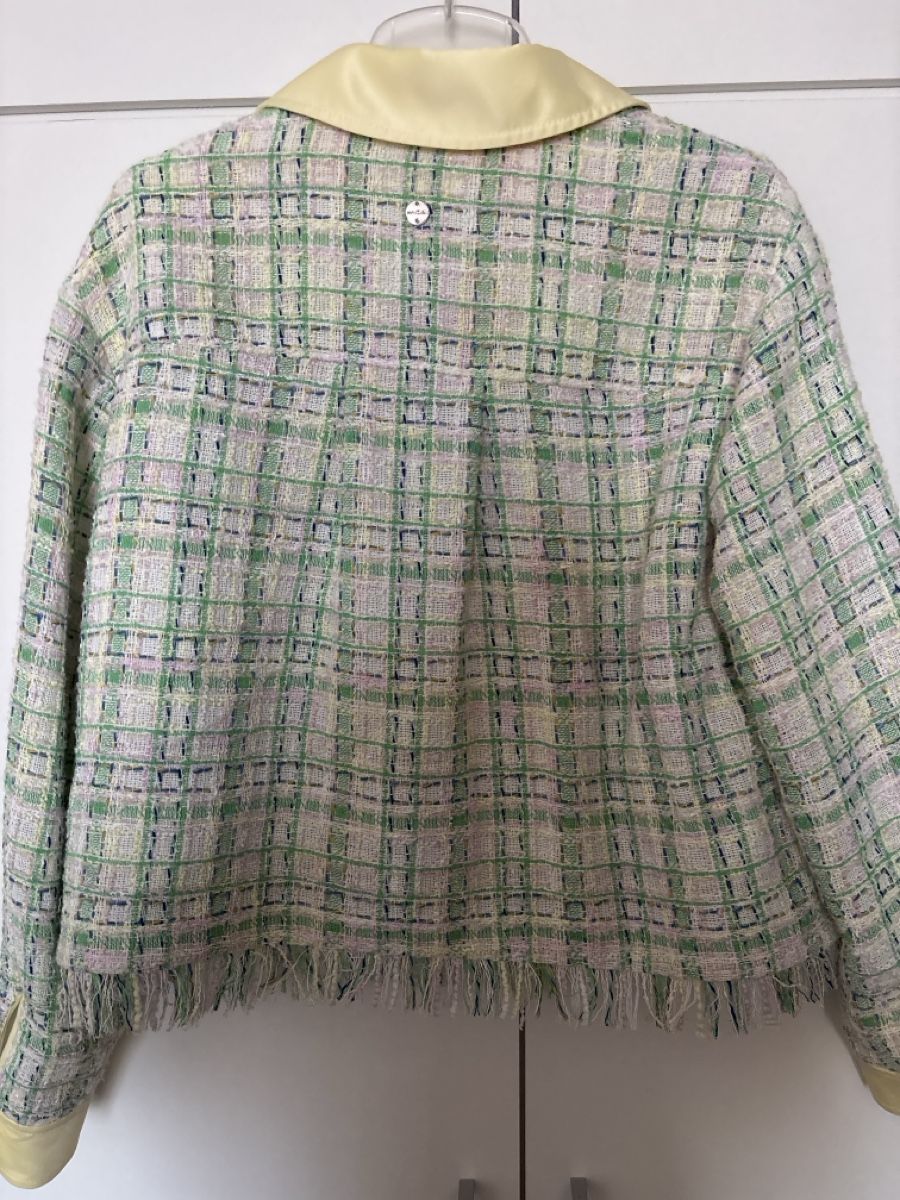 Marc Cain Vestes: Marc Cain Boucle Tweed Blazer – D'occasion à langenthal par rundholz7 3