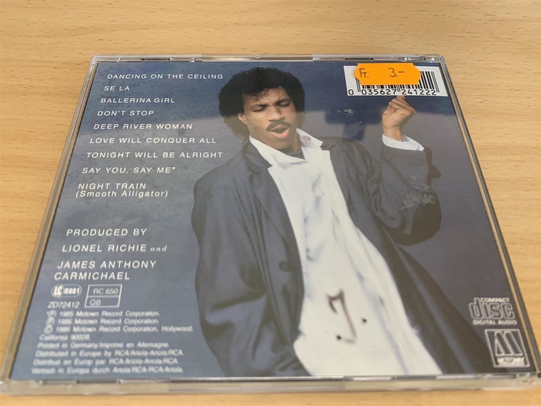 CD: Lionel Richie – Dancing On The Ceiling – Usato da Rikon im Tösstal venduto da Alpenmutz 1