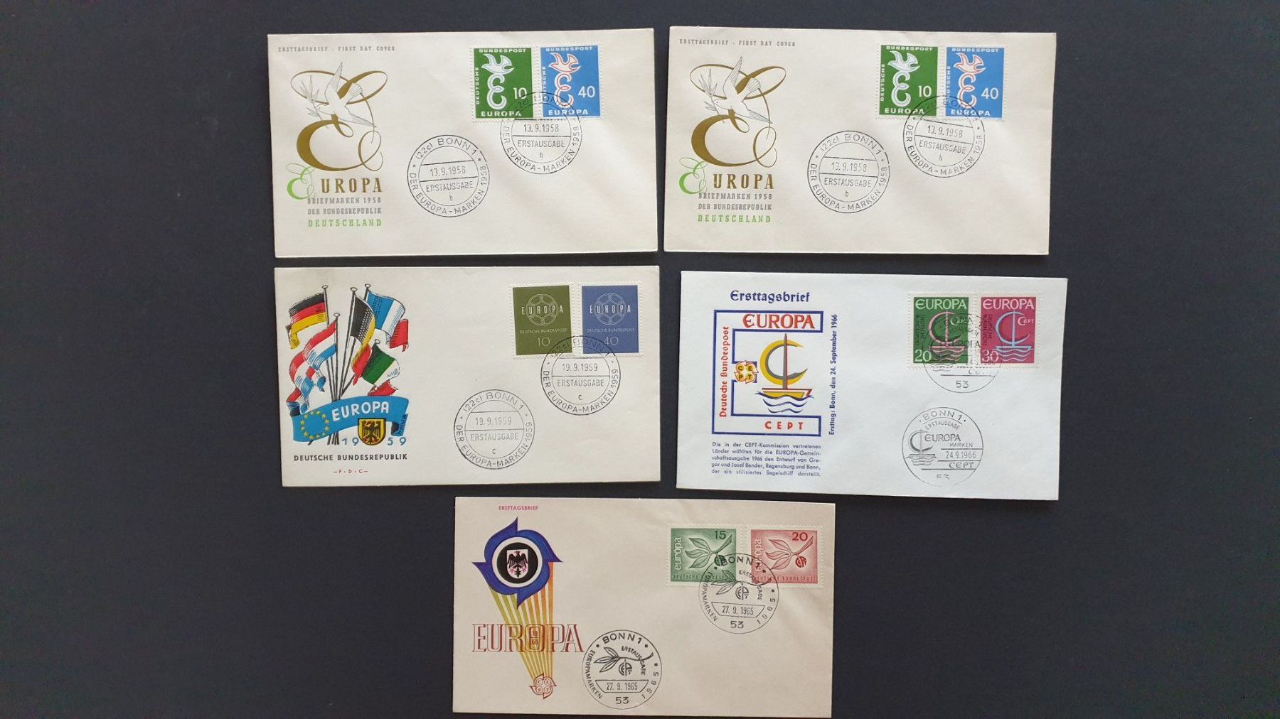 Alle Briefmarken: Deutsche Bundespost. Europa. – Gebraucht aus Goldach von armando_r