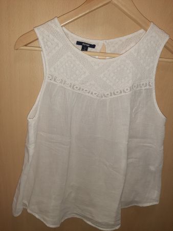 Chemisier Kiabi blanc d'été XS 152-158