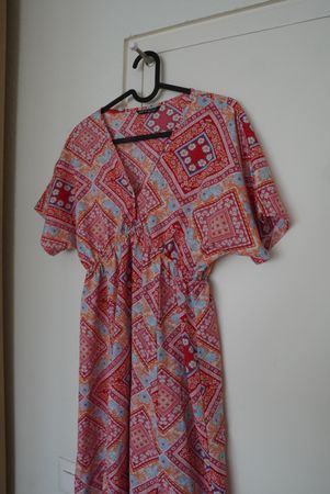 Robe longue imprimée bohème – Taille XS (convient S)