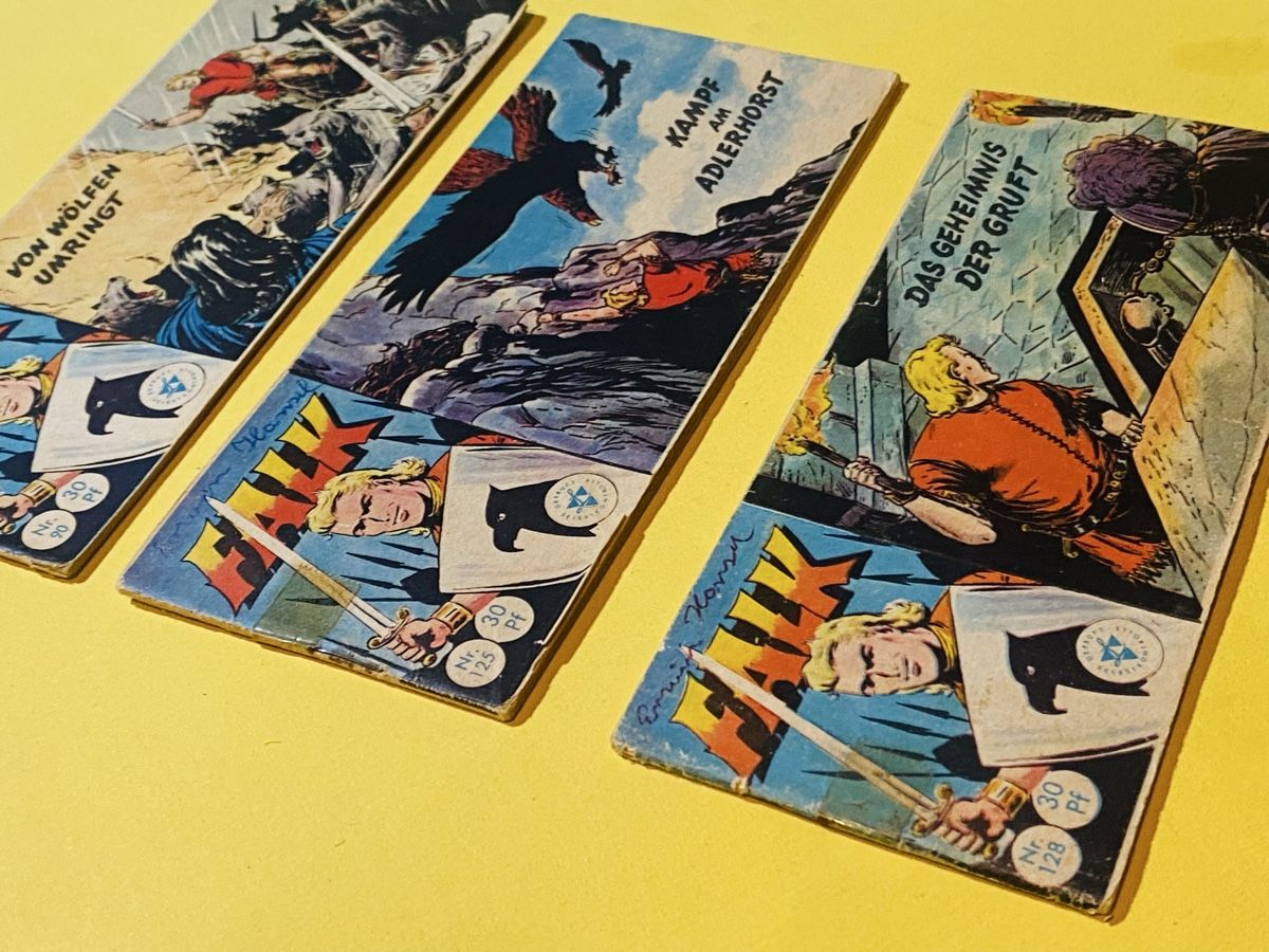 Fumetti: 3 seltene Falk Comic-Hefte, antiquarisch. – Usato da Zuerich venduto da SonderArt-Wertgut 1