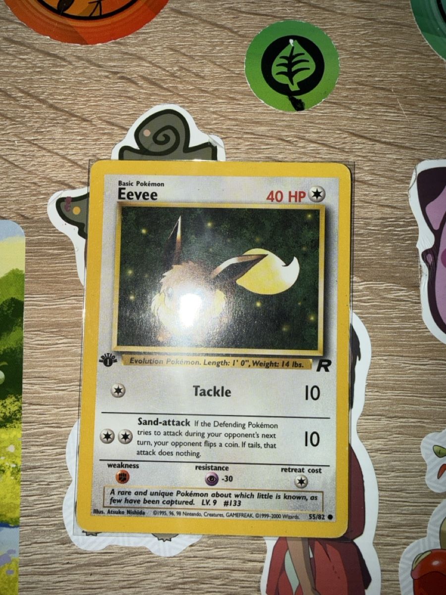 Pokémon Cartes à collectionner: Eevee ed1 rocket WIZARDS – D'occasion à St-Maurice par Whatty
