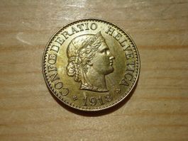 (H3) 10 Rappen 1918 UNZ
