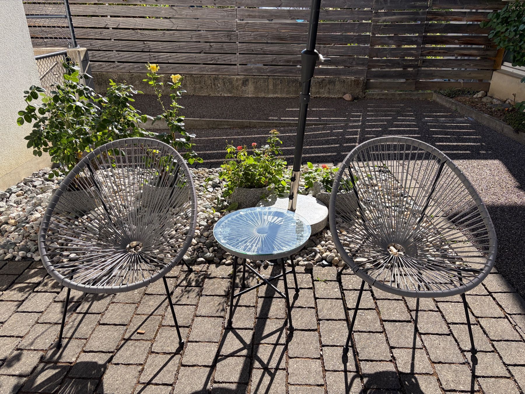 Fauteuils: Gartenloungeset mit Tisch – D'occasion à Wahlen b. Laufen par zabu72