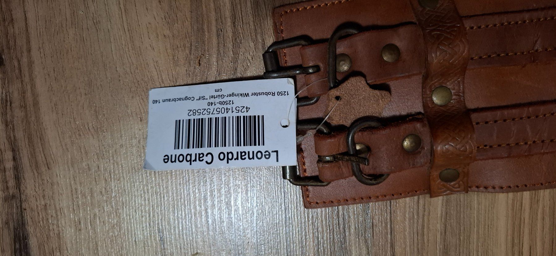 Cinture: Wikingergürtel 'Leonardo Carbone' - Neu - Leder - 140cm – Nuovo e nell'imballaggio originale da Chur venduto da SchmidJose-Carlos 2